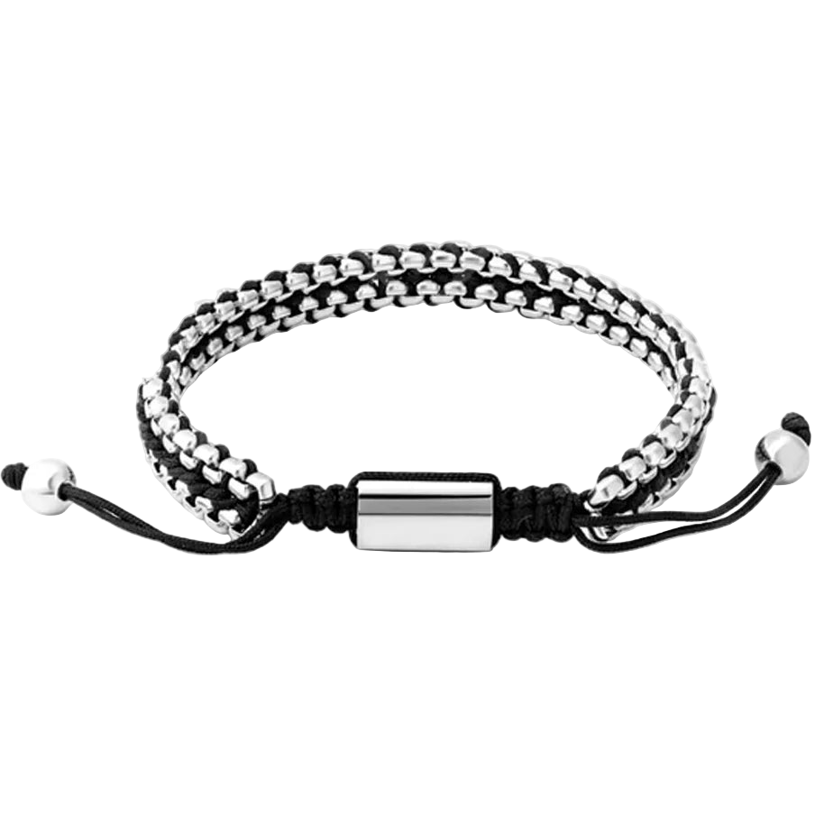 Bracelet  à chaînes perlées double couche, fabriqué à la main