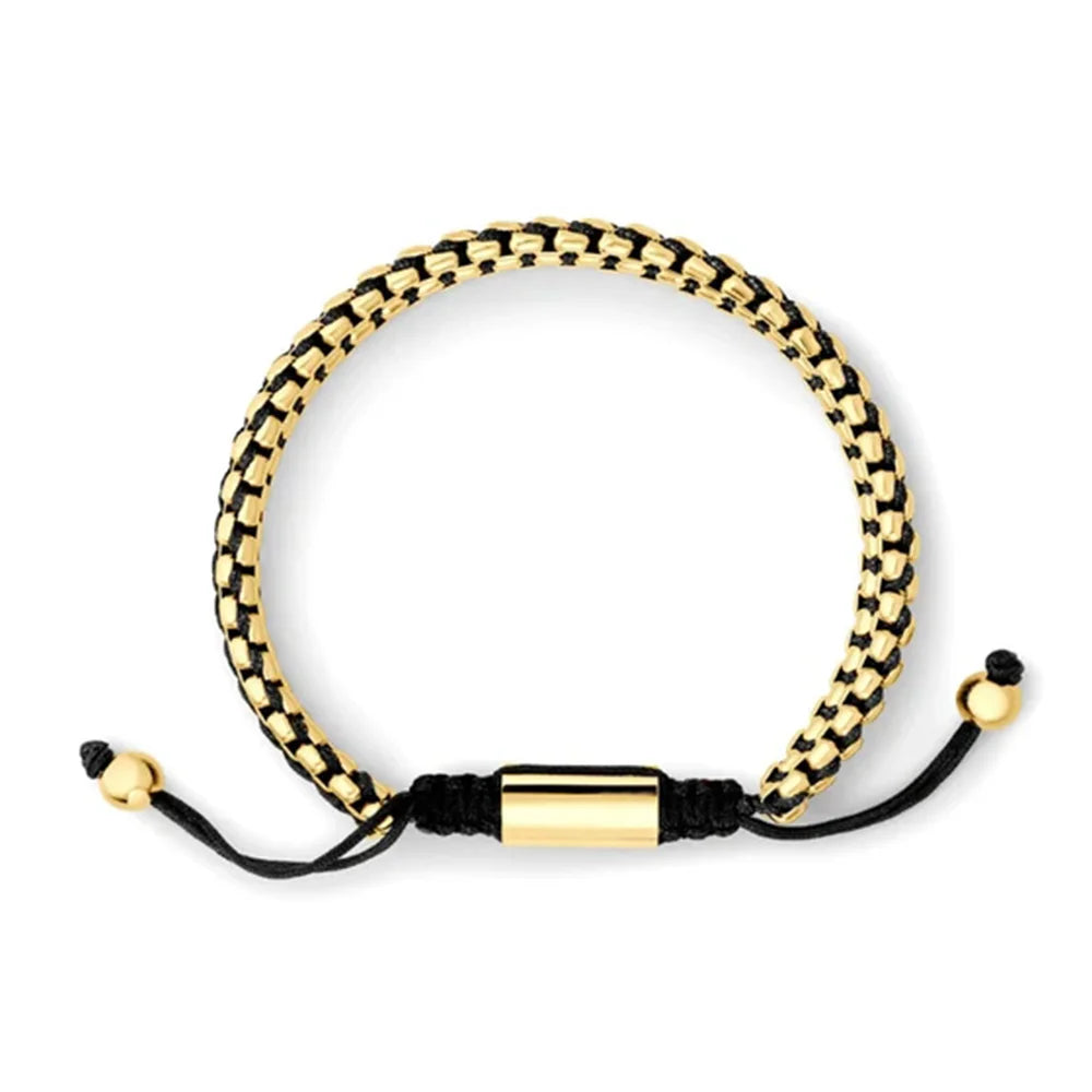 Bracelet  à chaînes perlées double couche, fabriqué à la main