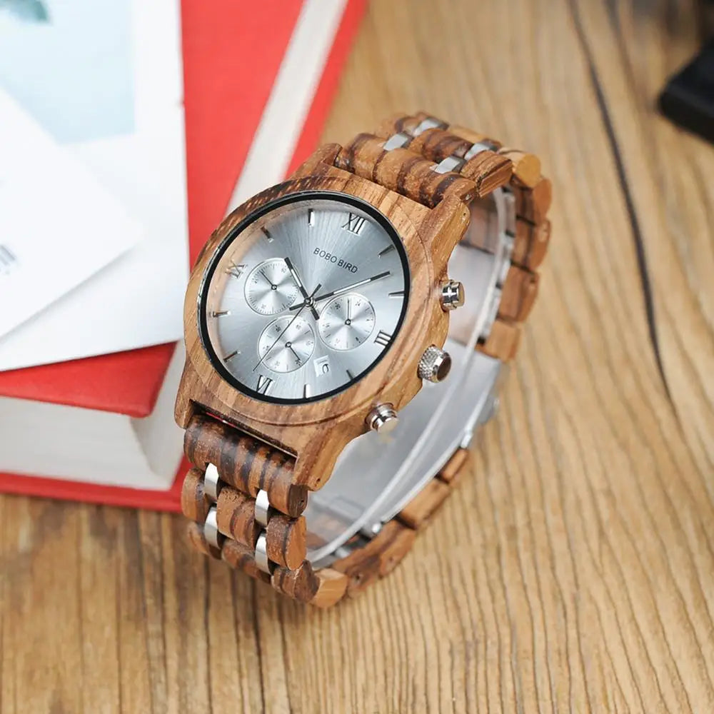 Montres en bois pour hommes artisanale