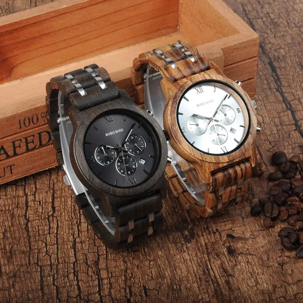 Montres en bois pour hommes artisanale