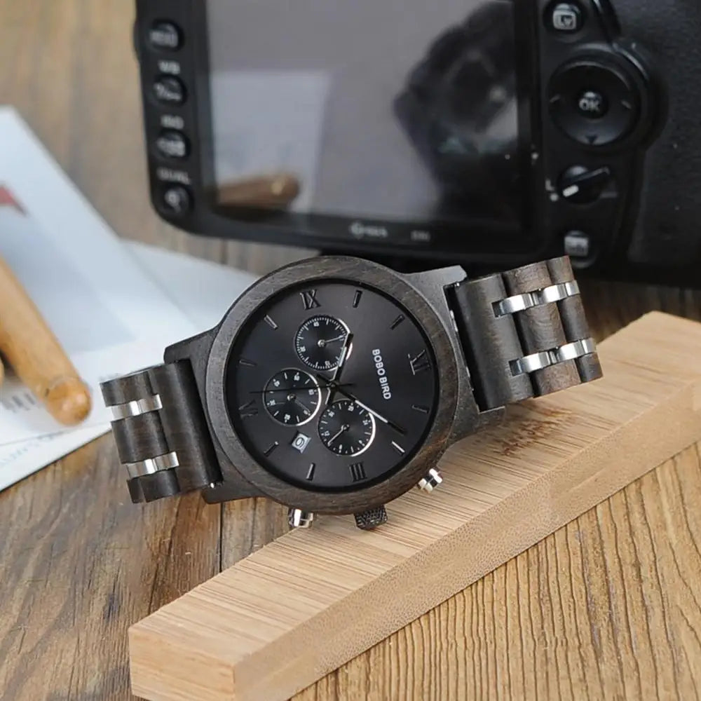 Montres en bois pour hommes artisanale