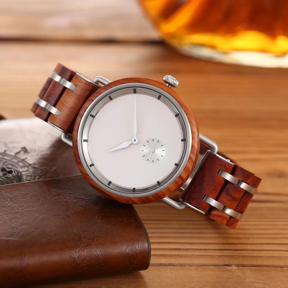 Montres en bois QUARTZ pour hommes