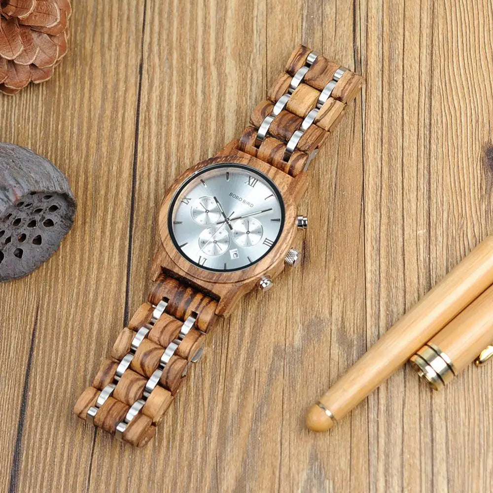 Montres en bois pour hommes artisanale