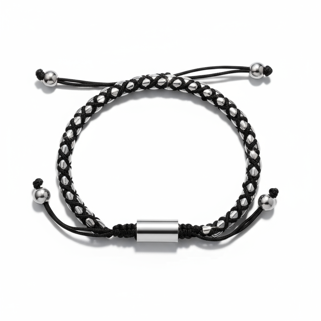 Bracelet  à chaînes perlées double couche, fabriqué à la main