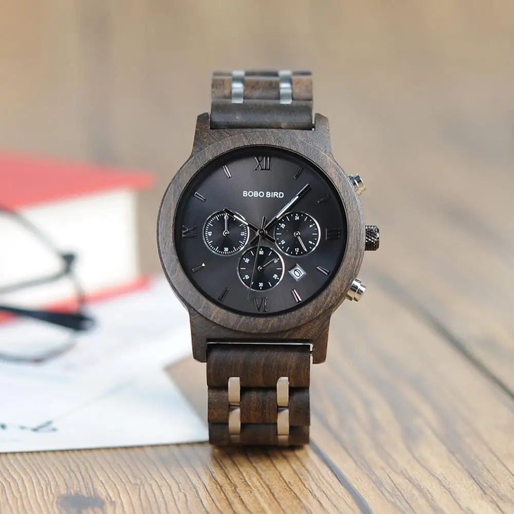 Montres en bois pour hommes artisanale