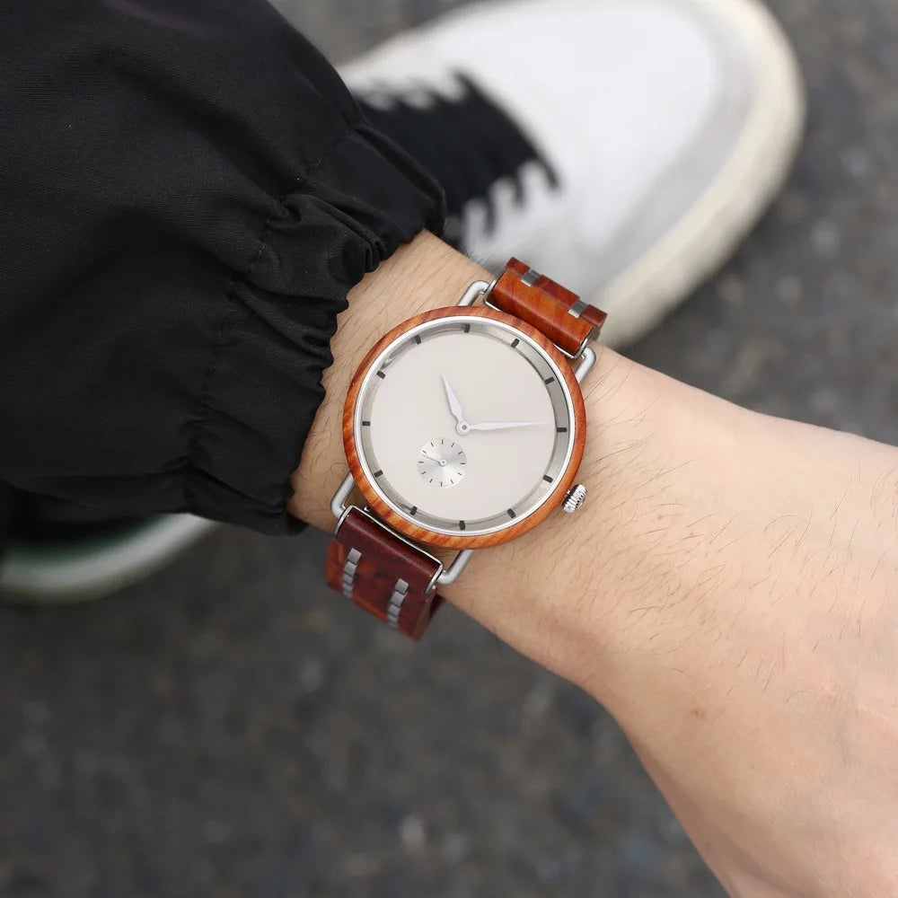 Montres en bois QUARTZ pour hommes